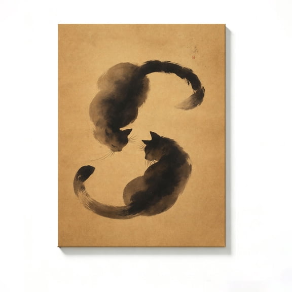 FLASHLUMI 8"×12" Canvas Wall Art, Modern Minimalist Canvas Prints for Bedroom Living Room Bathroom Office Home Decor