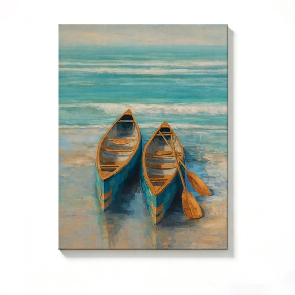 FLASHLUMI 8"×12" Canvas Wall Art, Modern Minimalist Canvas Prints for Bedroom Living Room Bathroom Office Home Decor