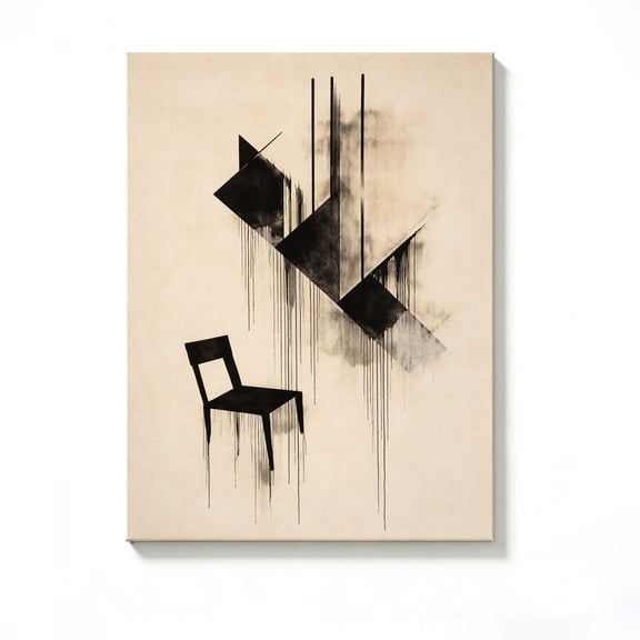 FLASHLUMI 8"×12" Canvas Wall Art, Modern Minimalist Canvas Prints for Bedroom Living Room Bathroom Office Home Decor