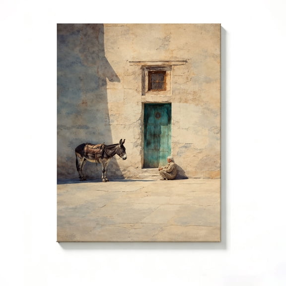 FLASHLUMI 8"×12" Canvas Wall Art, Modern Minimalist Canvas Prints for Bedroom Living Room Bathroom Office Home Decor