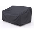 thumbnail image 1 of FLASHLUMI Heavy Duty Waterproof Outdoor Patio Sofa Cover, Windproof UV Resistant Furniture Protector with Buckles & Drawstring, Dark Gray, 88"x40"x35", 1 of 5