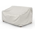 thumbnail image 1 of FLASHLUMI Heavy Duty Waterproof Outdoor Patio Sofa Cover, Windproof UV Resistant Furniture Protector with Buckles & Drawstring, Beige, 83"x39"x28", 1 of 6