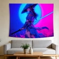 thumbnail image 1 of FLASHLUMI UV Reactive Blacklight Tapestry, 90x60in Glow in the Dark Wall Hanging Tapestries for Bedroom Living Room Dorm Decor, 1 of 9