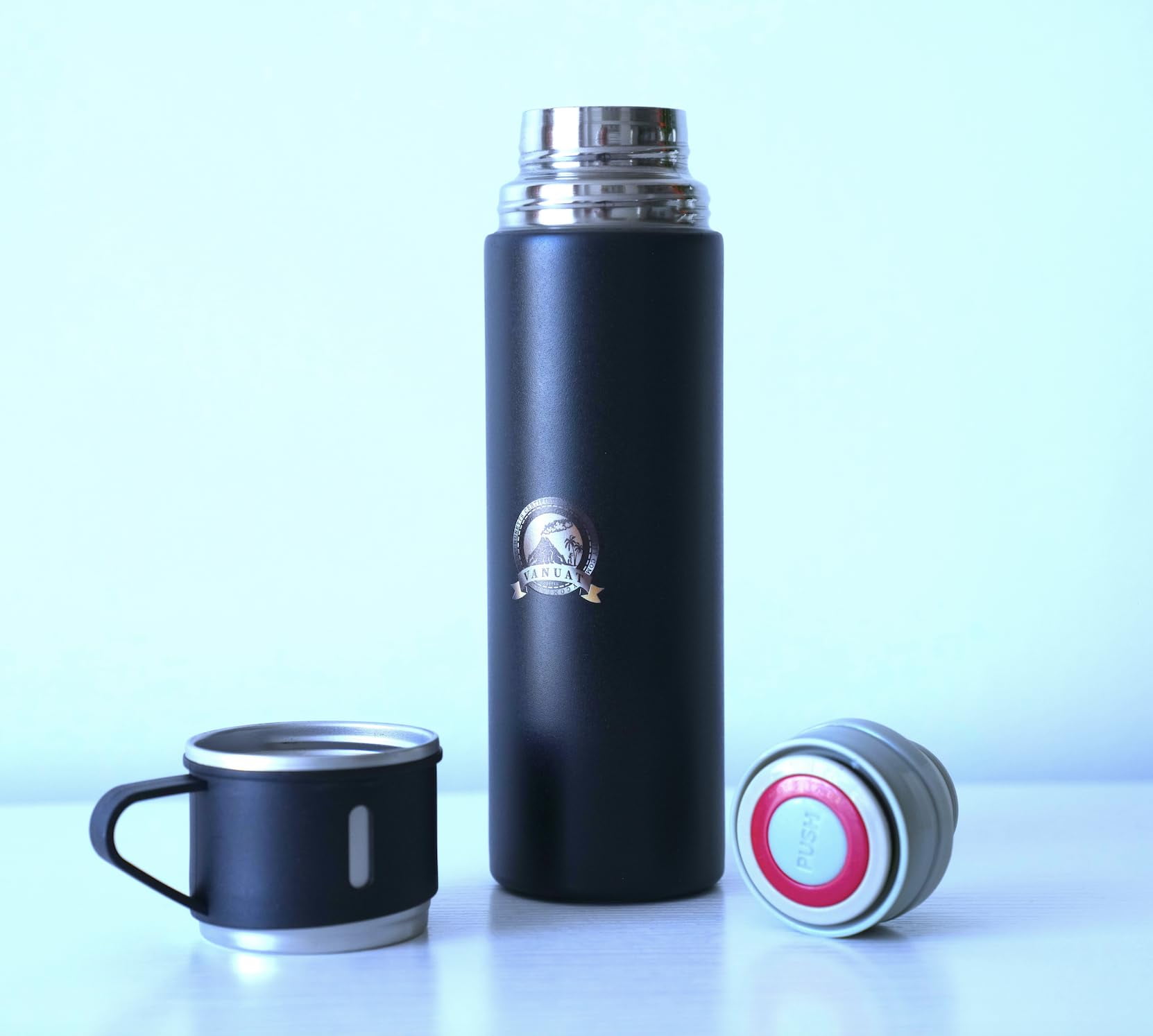 FLASK Volcanic Cult Sports Stainless Steel Wide Mouth Water Bottle