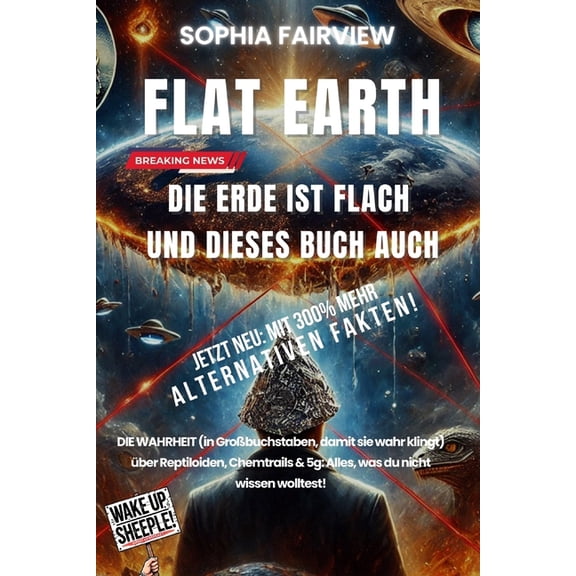 FLAT EARTH DIE ERDE IST FLACH UND DIESES BUCH AucH: DIE WAHRHEIT (in Grobuchstaben, damit sie wahr klingt) ber Reptilo, (Paperback)