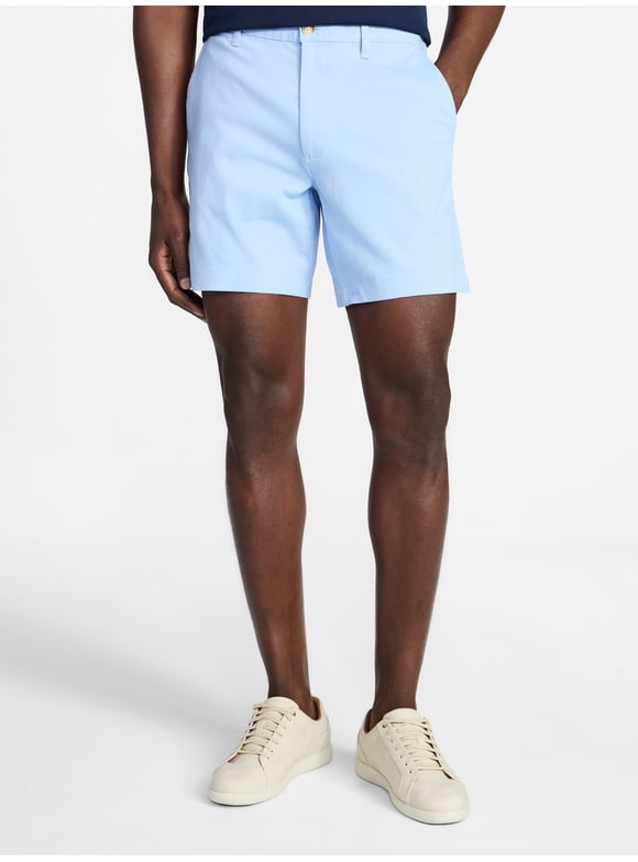 Men's and Big Men's Flat Front Shorts, 7" Inseam, Sizes 28-54