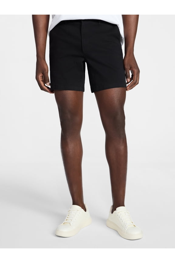 Men's and Big Men's Flat Front Shorts, 7" Inseam, Sizes 28-54