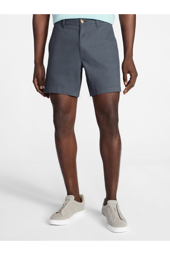 Men's and Big Men's Flat Front Shorts, 7" Inseam, Sizes 28-54