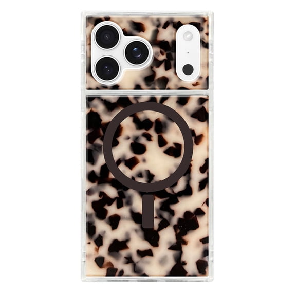 FLAUNT SQUARE Blonde Tortise MagSafe Case - iPhone 17 Pro Max