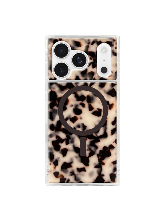 SQUARE Blonde Tortise MagSafe Case - iPhone 17 Pro