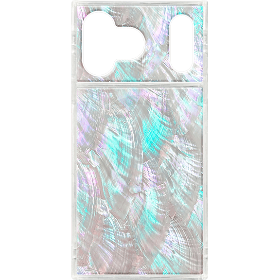 FLAUNT SQUARE Mother of Pearl White con MagSafe para iPhone 17 Pro Max