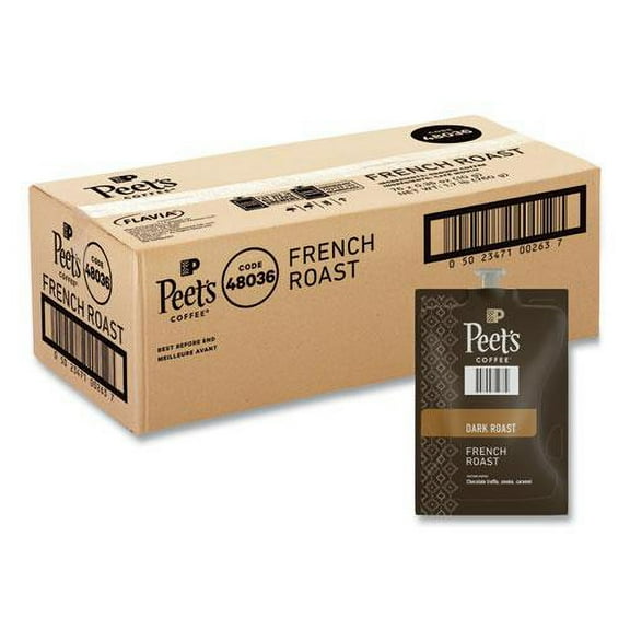 FLAVIA 48036 0.35 oz. Pouch Peet's Coffee Freshpack - French Roast (76/Carton)