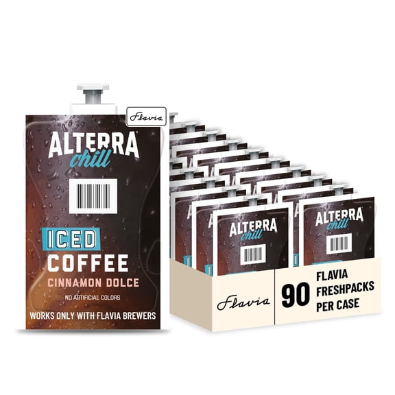 Flavia Alterra  Cinnamon Dolce Iced Coffee Freshpacks works only with Flavia Brewers (Case of 90)