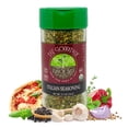 thumbnail image 1 of Flavor Seed Godfather Organic Italian Seasoning for Pasta Salad, Tomato Sauces, Pizza Toppings, Organic Salad. Mediterranean Blend of Herbs and Spices, Non GMO, Kosher, Vegan, 2.7 oz Glass Shaker, 1 of 12