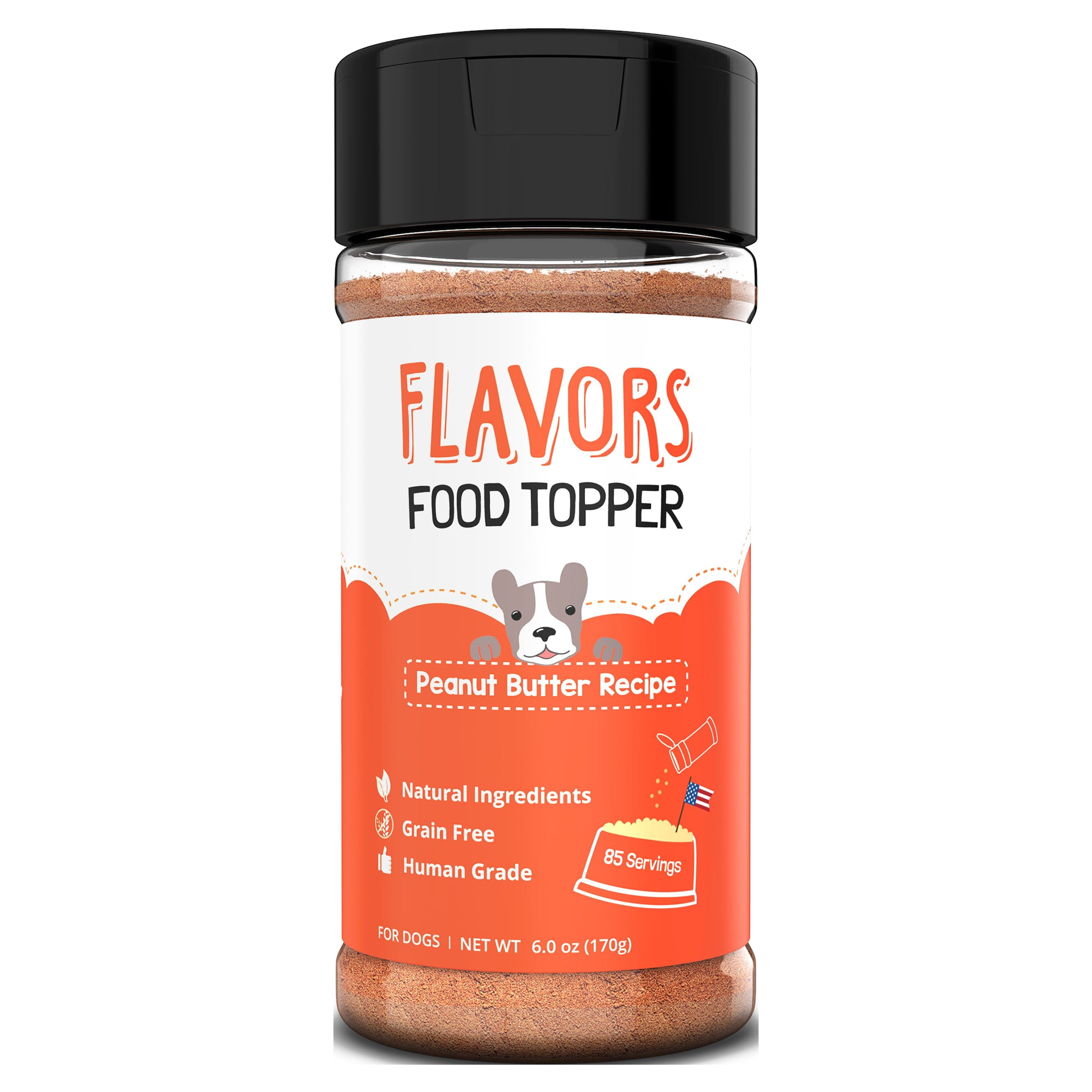 FLAVORS by Beaumont Basics Food Topper for Dogs, Peanut Butter Recipe, 6 oz