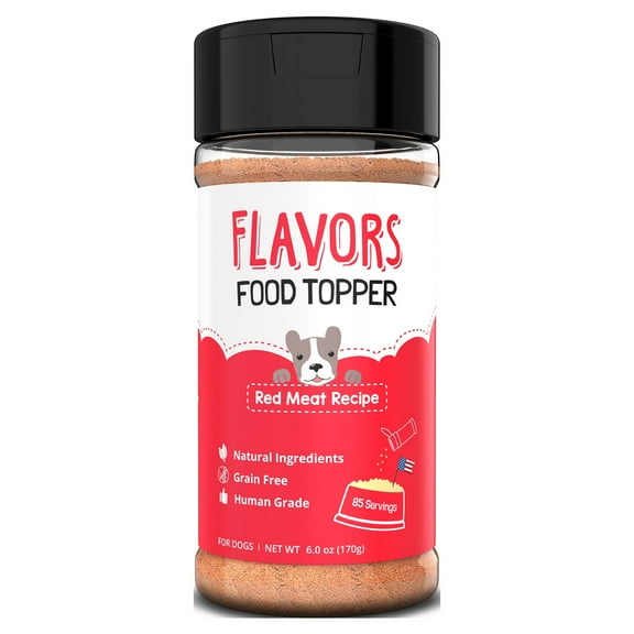 FLAVORS by Beaumont Basics Food Topper for Dogs, Red Meat Recipe, 6 oz
