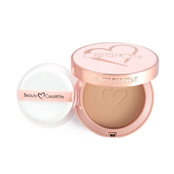Beauty Creations - Flawless Stay Powder Foundation, FSP 1.0, Buildable Pressed Powder Compact