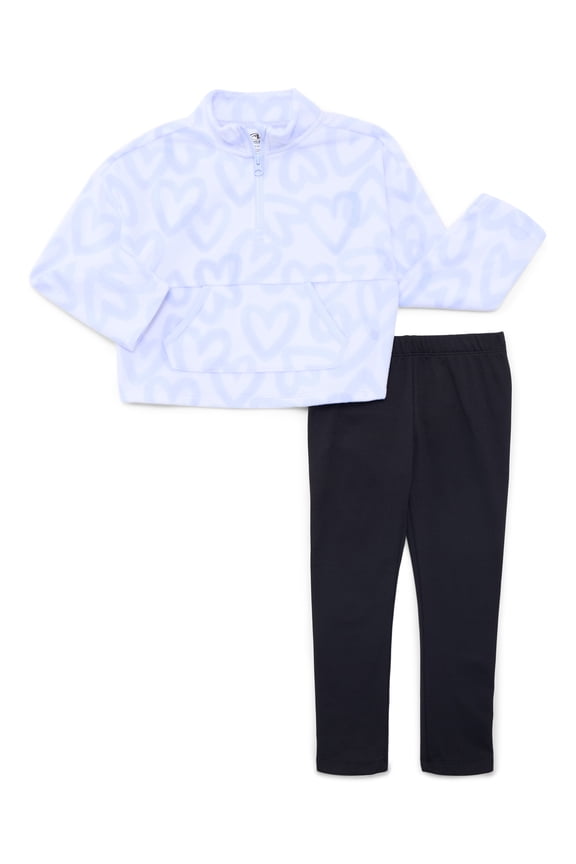 Girls Microfleece Pullover and Cozy Leggings Set, 2-Piece, Sizes 4-18 & Plus