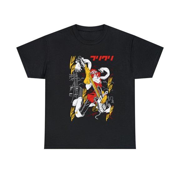 FLCL Haruko Fooly Cooly,T-Shirt Anime Haruko T-Shirt Haruhara Gainax Graphic Tee