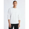 thumbnail image 1 of Free Assembly Men's Fleece Crewneck Sweatshirt with Long Sleeves, Sizes S-3XL, 1 of 5