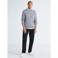 thumbnail image 1 of Free Assembly Men's Fleece Crewneck Sweatshirt with Long Sleeves, Sizes XS-3XL, 1 of 3