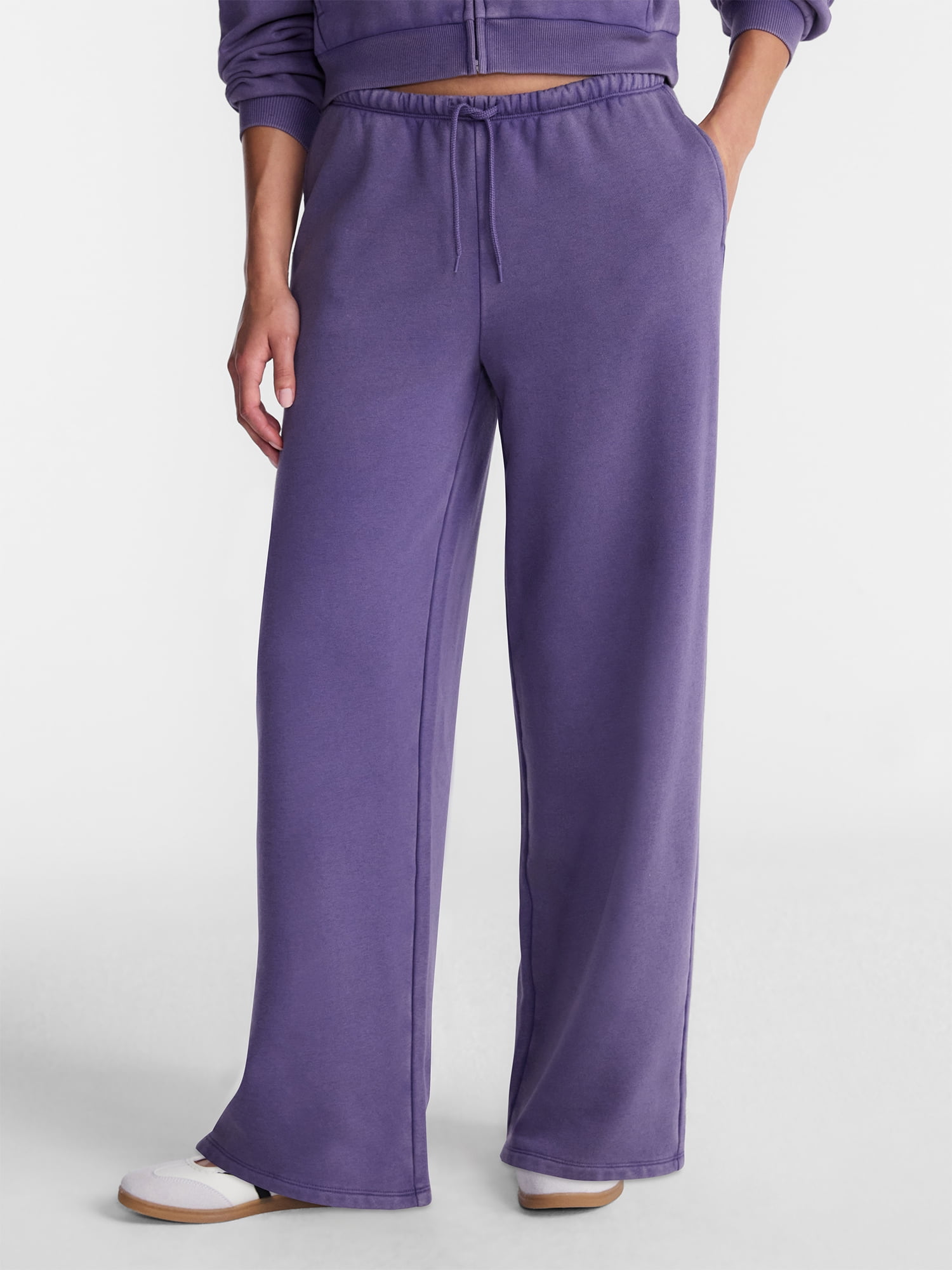 No Boundaries Mini Waist Fleece Pants, 30'' Inseam, Women’s XXS-XXL