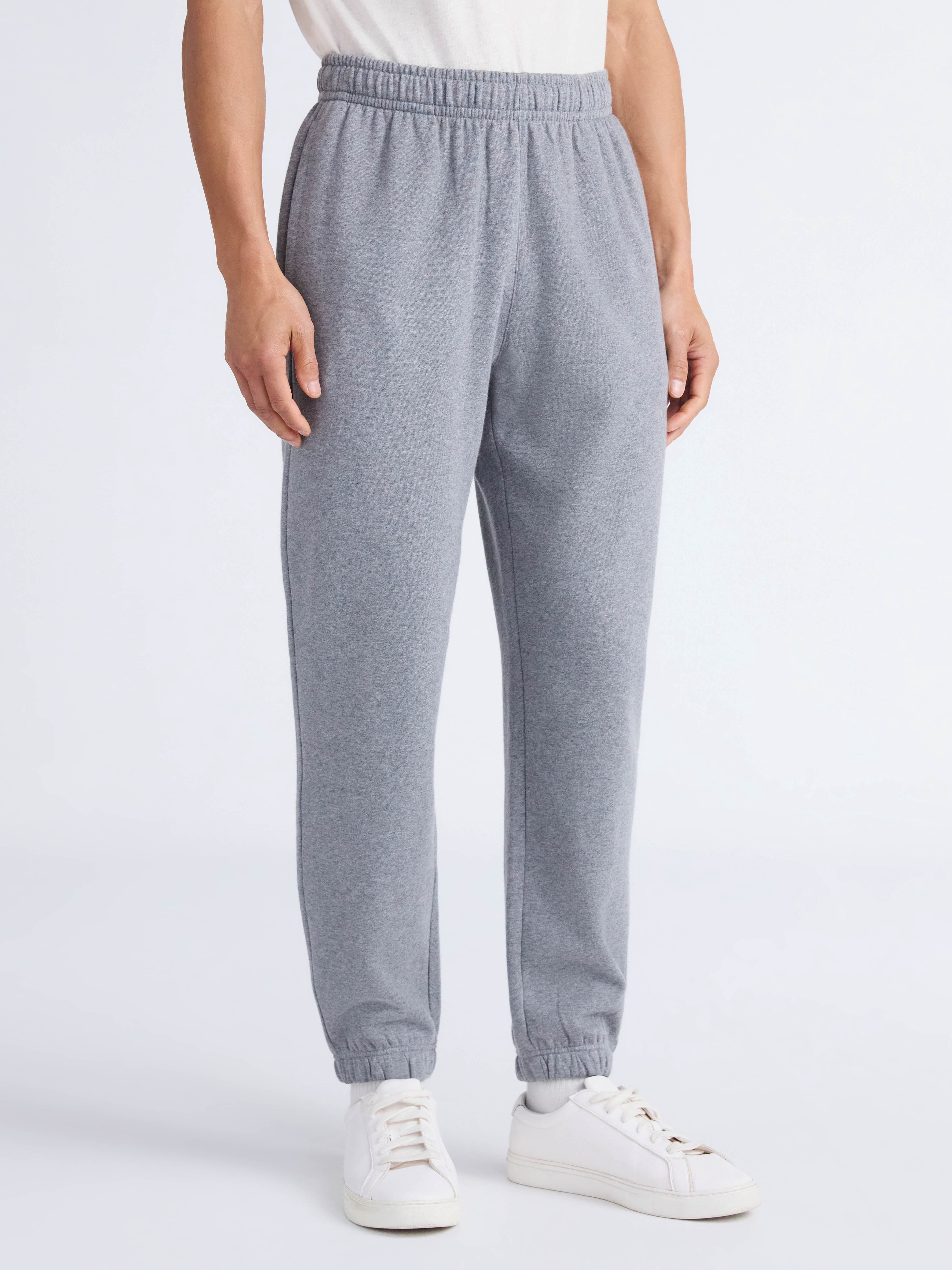 Free Assembly Men's Fleece Jogger Pants, Sizes XS-3XL