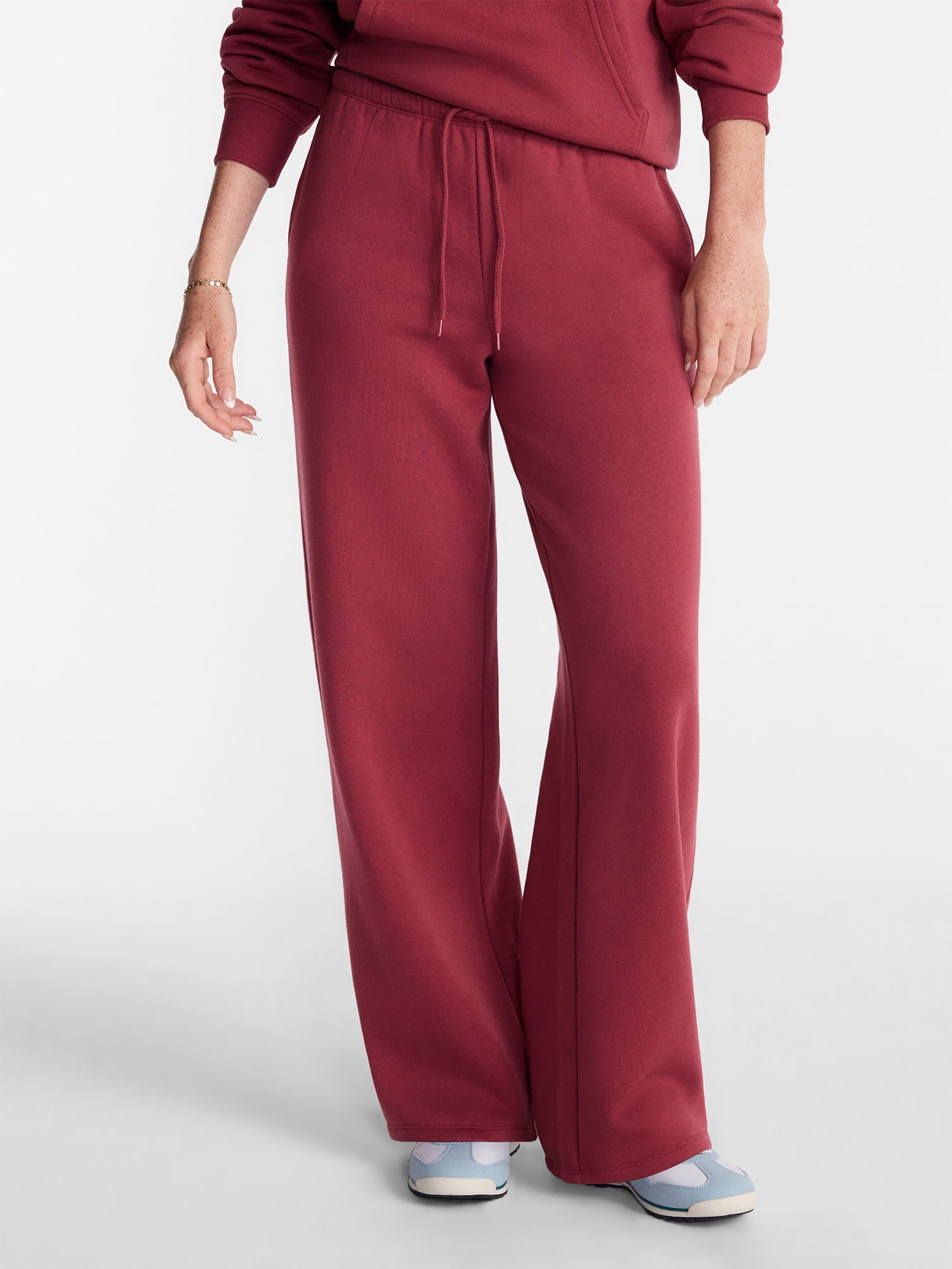 No Boundaries Mini Waist Fleece Pants, 30'' Inseam, Women's XXS
