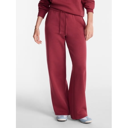 No Boundaries Mini Waist Fleece Pants, 30'' Inseam, Women’s XXS-XXL
