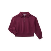 Boys Fleece Quarter Zip Sweatshirt, Sizes 4-18