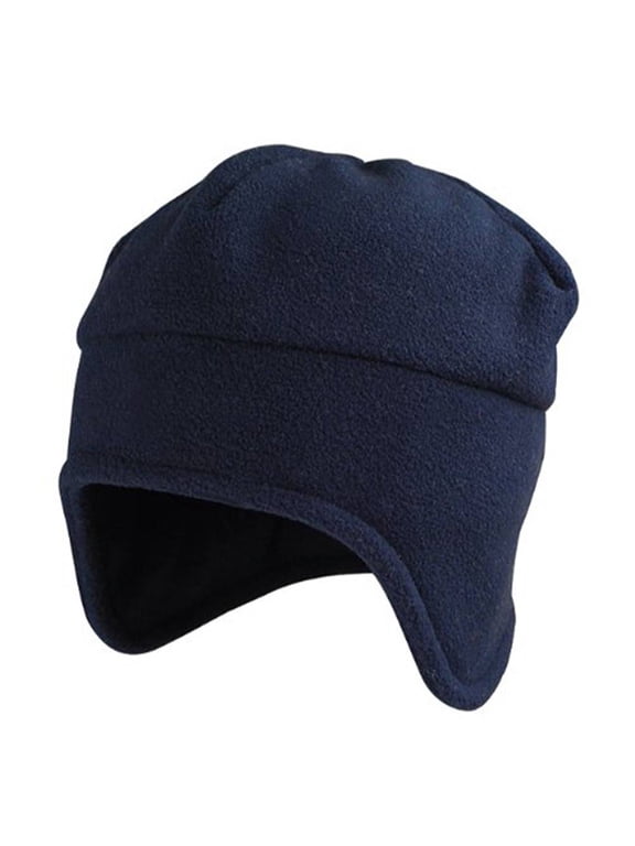 FLEECE TOQUE BEANIE CAP - Navy