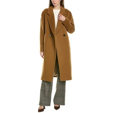 FLEURETTE womens  Long Wool Coat, 0