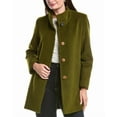 thumbnail image 1 of FLEURETTE womens  Wool-Blend Car Coat, 10, Green, 1 of 3