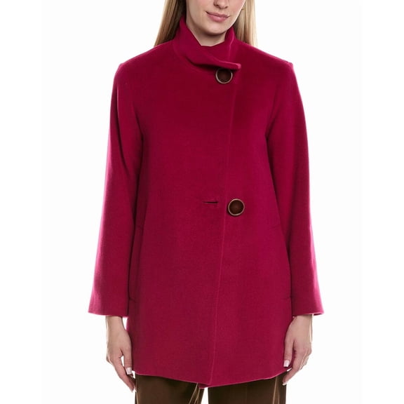 FLEURETTE womens  Wool-Blend Coat, 2, Pink