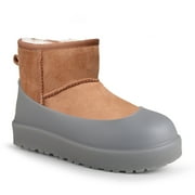 FLEX BOOT GUARD Compatible with UGG Boot, Waterproof Silicone Rubber Shoe Covers, Reusable Upgraded Overshoes, Non-Slip Washable for Women, Men (XXS (Big Kids 13-2), Canary)