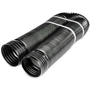 Amerimax Home Products Flex-Drain Perforated Drain Pipe - 12 Ft   Standard US Plumbing Rough-In, Drop-In Replacement