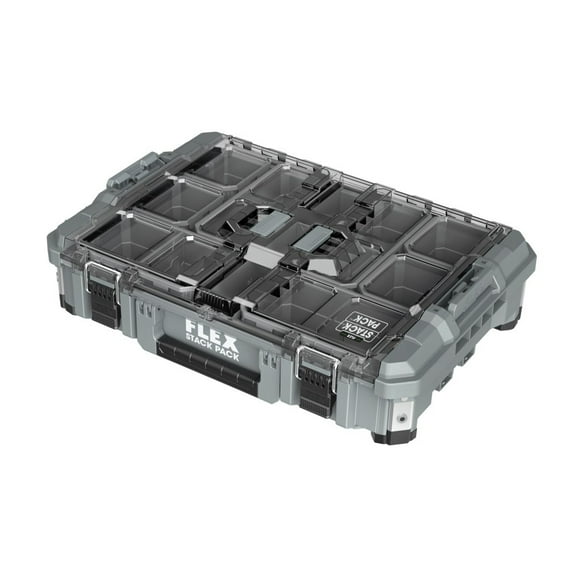 Flex Stack Pack Organizer Box 22-1/4""L x 15-3/4""W x 5-11/16""H