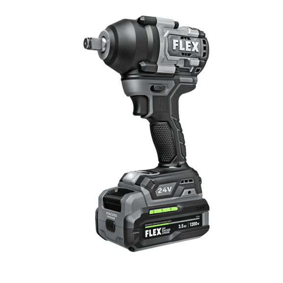 FLEX Power Tools 1/2" Mid-Torque Impact Wrench Stacked Lithium Kit