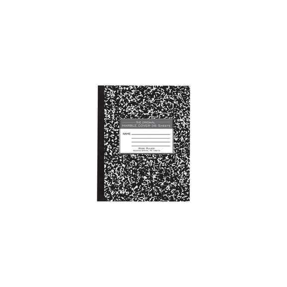 FLEX MARBLE COMP 8.5"x7" WIDE RULED WITH MARGIN