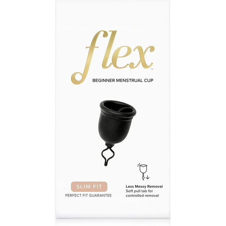 FLEX Menstrual Cup (Slim Fit) - Reusable Period Cup - Easy Removal