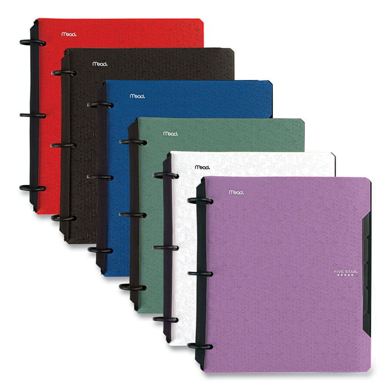 FLEX Notebinder, 5-Subject, Medium/College Rule, Randomly Assorted Cover Colors, (60) 11