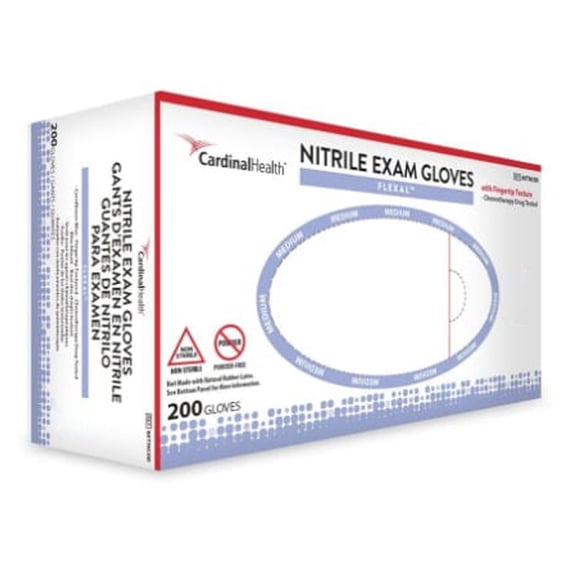 FLEXAL Nitrile Disposable Nitrile Exam Glove Standard Cuff Length SMALL 88TN02S 200 per Box