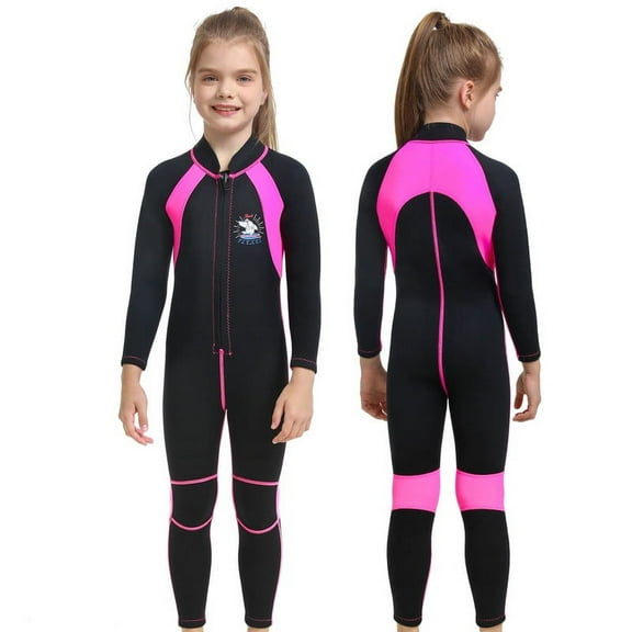 FLEXEL Wetsuit Kids Boys/Girls, Youth Child Thermal Warm Neoprene 3mm Full Swimsuit T3 to 14, Toddler Cold Water Junior Front Zip Shorty Wet Suits 2mm for Surfing Swimming Snorkeling Diving