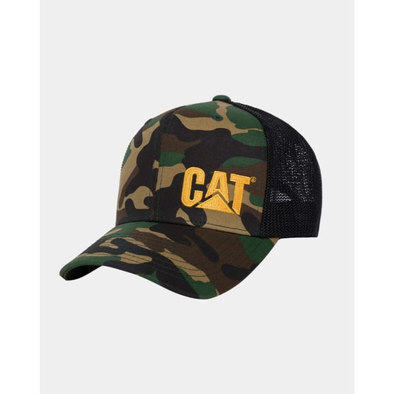 Men's Flexfit CAT Trademark Trucker Hat | CAT® WORKWEAR