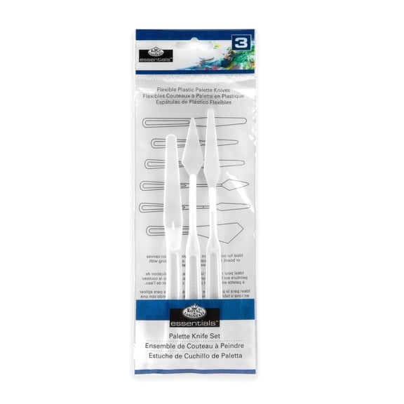 Royal & Langnickel Essentials 3pc Plastic Palette Knife Set