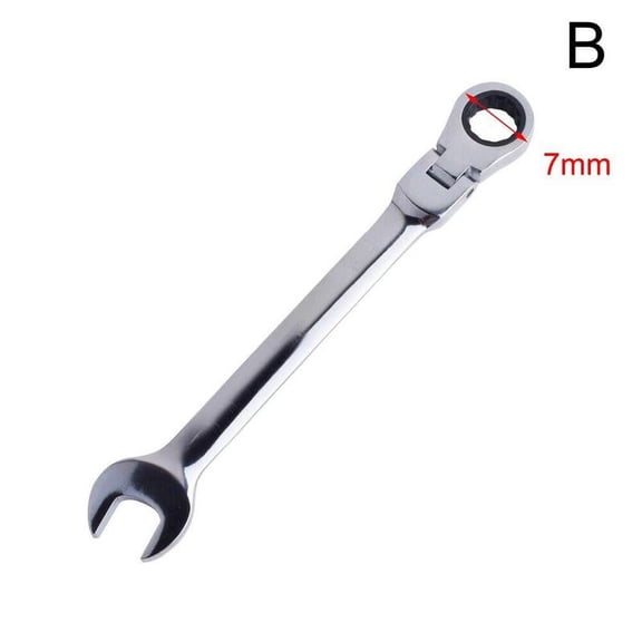 FLEXIBLE HEAD 6mm-12mm RATCHET SPANNER OPEN/RING Combination Z Wrench P8J8