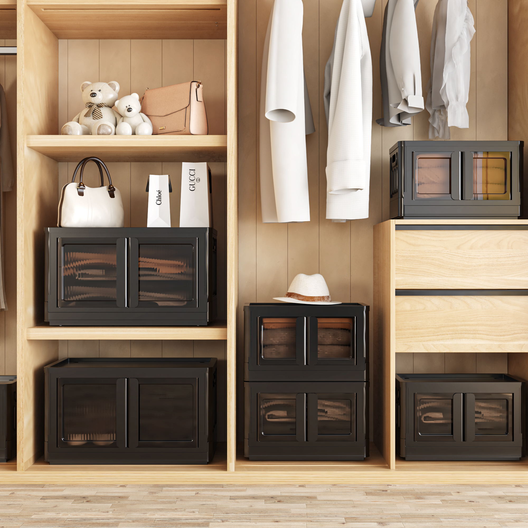 Humble Crew Cambridge Toy Storage Organizer with Shelf and 9 Storage