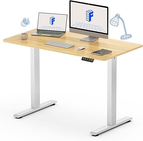 Adjustable Height 40 x 24-inch Black Wood Standing Desk