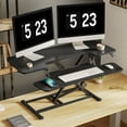 thumbnail image 1 of FLEXISPOT Standing Office Desk Converter, Black, 40 inch, 1 of 7