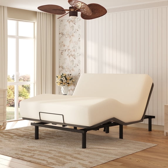 FitStand Home 9 in Adjustable Height and Whisper-Quiet Durable Motor Power Adjustable Bed Frames, Queen